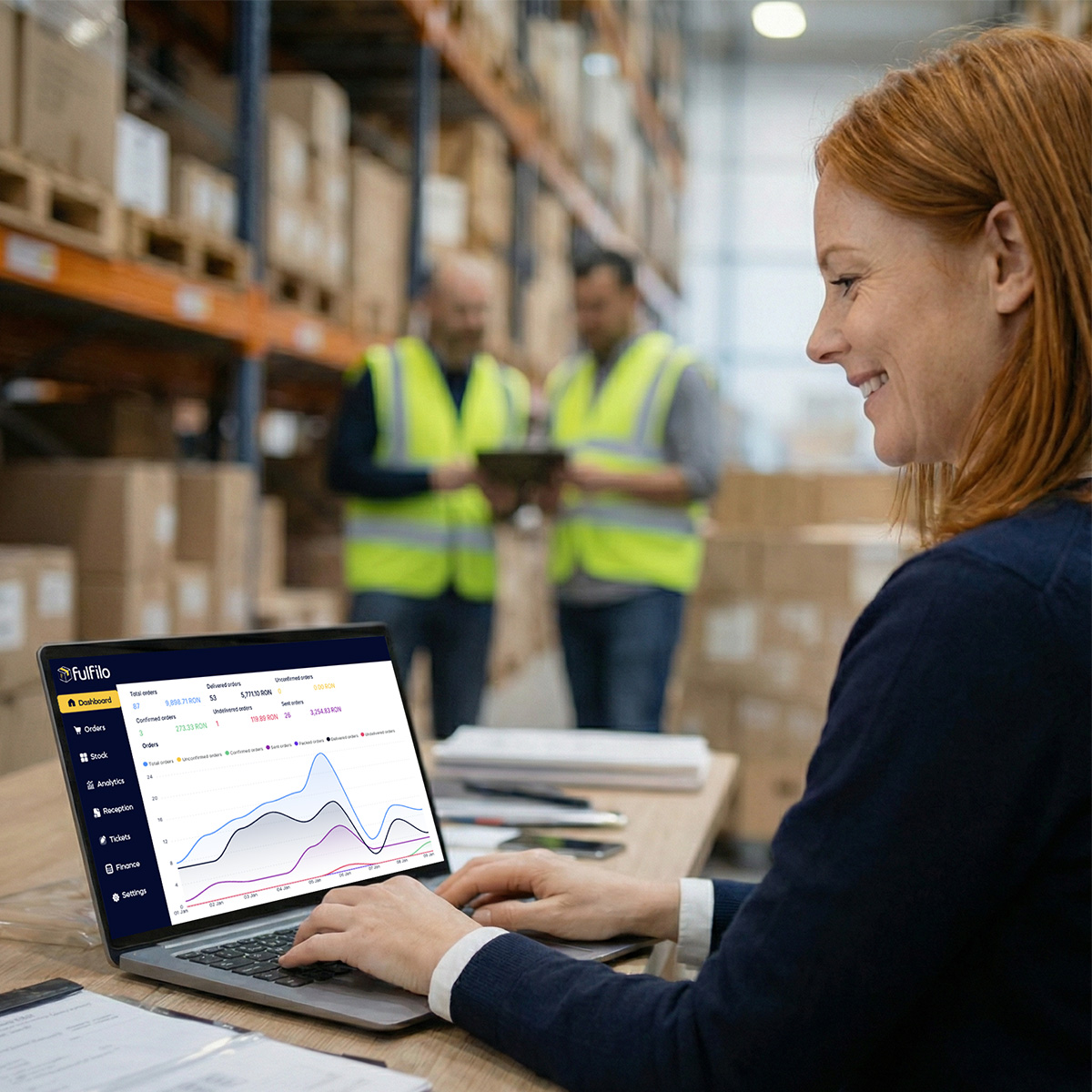 Dashboard Fulfilo — sistem de management comenzi si stocuri pentru magazine online